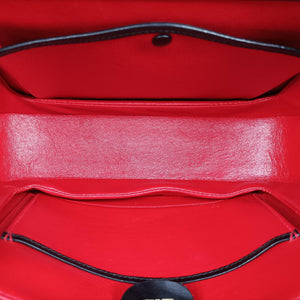 Pre-owned Gucci Bamboo Black Leather 000-21 shoulderbag | stylenewstar