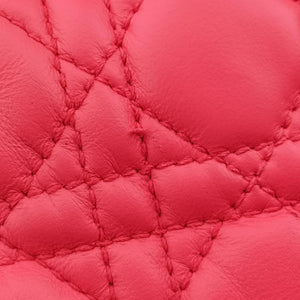 Pre-owned Christian Dior Cannage Dior Soft Shopping Pink lambskin shoulderbag | stylenewstar