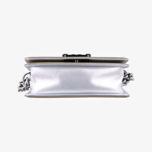 Secondhand Chanel BOY CHANEL Golden Patent Leather A67085 shoulderbag | stylenewstar
