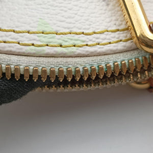 Pre-owned Louis Vuitton Alma PM white Monogram Multicolor M40443 handbag | stylenewstar