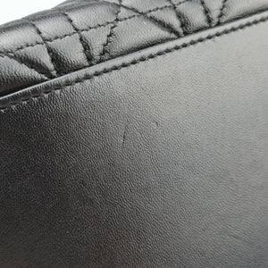 Pre-owned Christian Dior Lady Dior Black lambskin handbag | stylenewstar