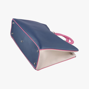 Pre-owned Christian Dior Diorissimo Navy×Pink Leather shoulderbag | stylenewstar