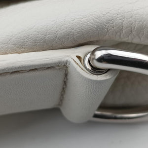 Secondhand Gucci Techno Horsebit White Leather 240266 shoulderbag | stylenewstar