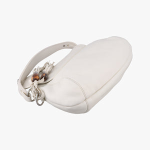 Secondhand Gucci Techno Horsebit White Leather 240266 shoulderbag | stylenewstar