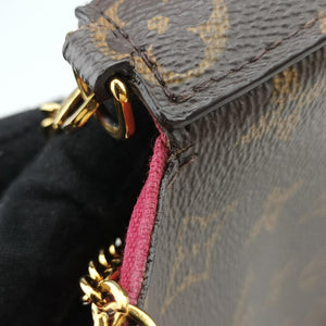 Pre-owned Louis Vuitton Pochette Felicie Brown Monogram Canvas M61276 shoulderbag | stylenewstar