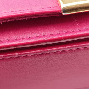 Pre-owned Yves Saint Laurent Y Ligne Rose Leather 311214 shoulderbag | stylenewstar