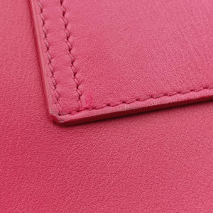 Pre-owned Yves Saint Laurent Y Ligne Rose Leather 311214 shoulderbag | stylenewstar