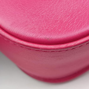 Pre-owned Yves Saint Laurent Y Ligne Rose Leather 311214 shoulderbag | stylenewstar