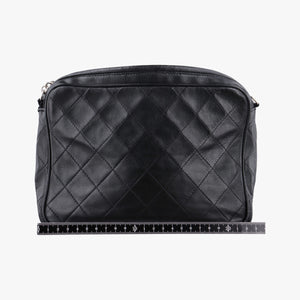 Pre-owned Chanel Matelasse With fringe Black lambskin shoulderbag | stylenewstar