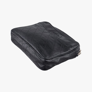 Pre-owned Chanel Matelasse With fringe Black lambskin shoulderbag | stylenewstar