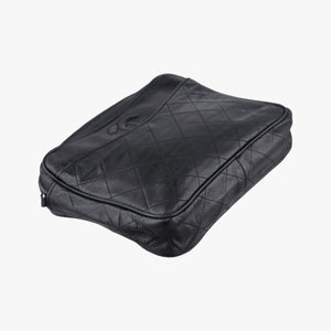Pre-owned Chanel Matelasse With fringe Black lambskin shoulderbag | stylenewstar