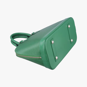 Pre-owned Louis Vuitton Alma PM Green Cloak epi M40618 handbag | stylenewstar