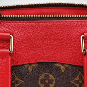 Pre-owned Louis Vuitton RETIRO PM brown×CERISE Monogram Canvas×calf leather M40546 shoulderbag | stylenewstar