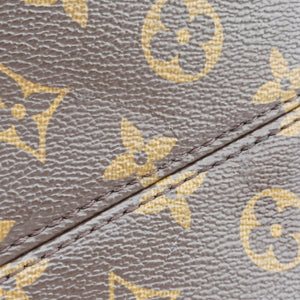 Pre-owned Louis Vuitton RETIRO PM brown×CERISE Monogram Canvas×calf leather M40546 shoulderbag | stylenewstar