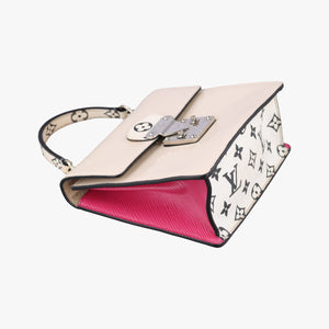 Pre-owned Louis Vuitton Spring Street PM Creme×Rose Vernis M90454 shoulderbag | stylenewstar