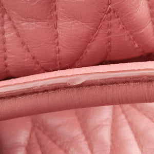 Pre-owned Miu Miu Matelasse Pink Leather shoulderbag | stylenewstar