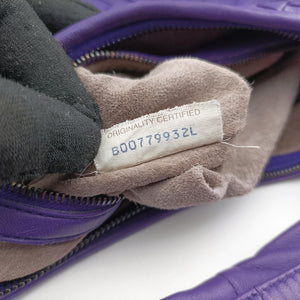 Secondhand Bottega Veneta Intrecciato Purple lambskin shoulderbag | stylenewstar