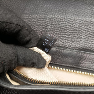Pre-owned Gucci SOHO Black Leather 336752 shoulderbag | stylenewstar