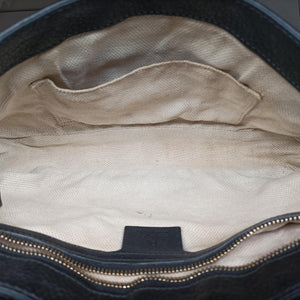 Pre-owned Gucci SOHO Black Leather 336752 shoulderbag | stylenewstar