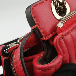 Vintage Fendi Dotcom Click Small Red Leather 8BN299 shoulderbag | stylenewstar