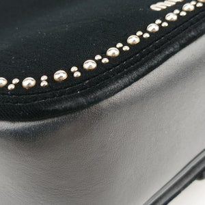 Vintage Miu Miu Dahlia Black velvet shoulderbag | stylenewstar
