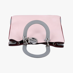 Secondhand Christian Dior Diorissimo Pink×gray Leather shoulderbag | stylenewstar