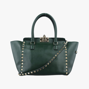 Vintage Valentino Rockstud Green Leather shoulderbag | stylenewstar