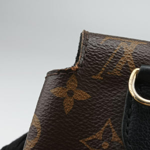 Pre-owned Louis Vuitton MARIGNAN brown×black Monogram Canvas×calf leather M44259 shoulderbag | stylenewstar