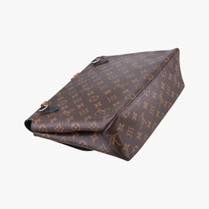 Pre-owned Louis Vuitton MARIGNAN brown×black Monogram Canvas×calf leather M44259 shoulderbag | stylenewstar