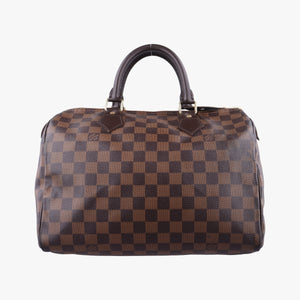 Pre-owned Louis Vuitton SPEEDY30 EBENE Damier Canvas N41531 handbag | stylenewstar