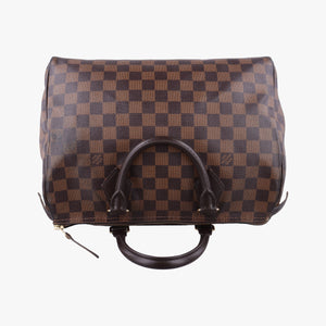 Pre-owned Louis Vuitton SPEEDY30 EBENE Damier Canvas N41531 handbag | stylenewstar