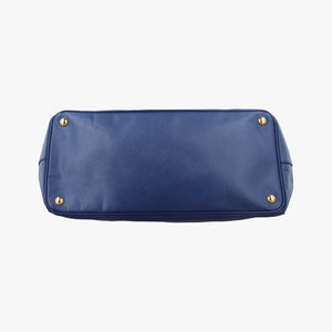 Pre-owned Prada Galleria Blue SAFFIANO Leather BN2274 handbag | stylenewstar
