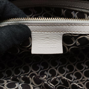 Pre-owned Gucci Horsebit Nail White Leather 189890 handbag | stylenewstar