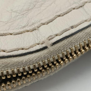 Pre-owned Gucci Horsebit Nail White Leather 189890 handbag | stylenewstar