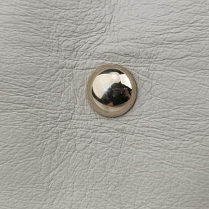Pre-owned Gucci Horsebit Nail White Leather 189890 handbag | stylenewstar