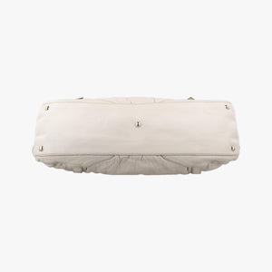 Pre-owned Gucci Horsebit Nail White Leather 189890 handbag | stylenewstar