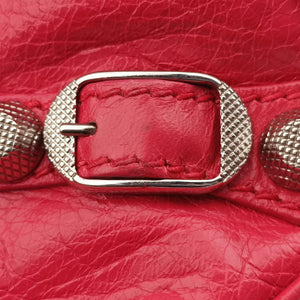 Pre-owned Balenciaga The Giant Hip Red lambskin shoulderbag | stylenewstar