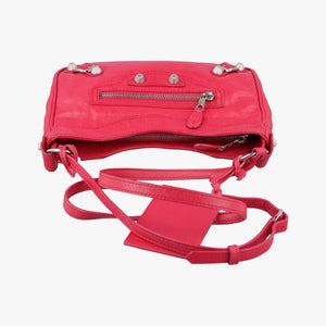 Pre-owned Balenciaga The Giant Hip Red lambskin shoulderbag | stylenewstar