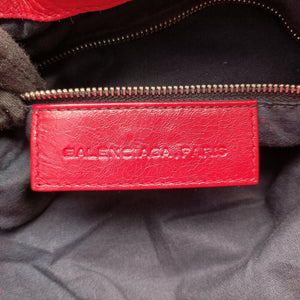 Pre-owned Balenciaga Pompon Red Leather shoulderbag | stylenewstar