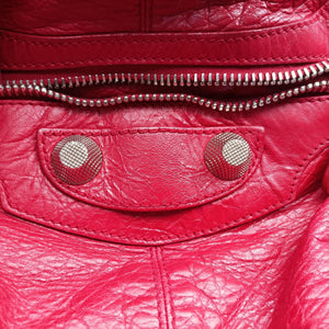 Pre-owned Balenciaga Pompon Red Leather shoulderbag | stylenewstar