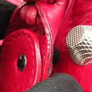 Pre-owned Balenciaga Pompon Red Leather shoulderbag | stylenewstar