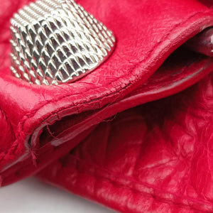 Pre-owned Balenciaga Pompon Red Leather shoulderbag | stylenewstar