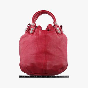 Pre-owned Balenciaga Pompon Red Leather shoulderbag | stylenewstar