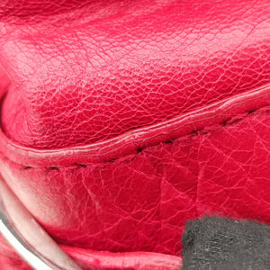 Pre-owned Balenciaga Pompon Red Leather shoulderbag | stylenewstar