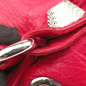 Pre-owned Balenciaga Pompon Red Leather shoulderbag | stylenewstar