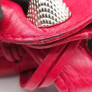 Pre-owned Balenciaga Pompon Red Leather shoulderbag | stylenewstar