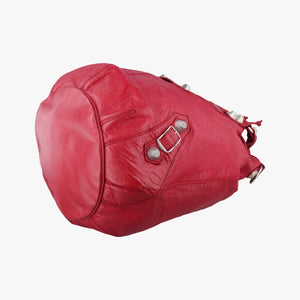 Pre-owned Balenciaga Pompon Red Leather shoulderbag | stylenewstar