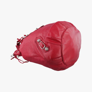 Pre-owned Balenciaga Pompon Red Leather shoulderbag | stylenewstar