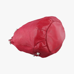 Pre-owned Balenciaga Pompon Red Leather shoulderbag | stylenewstar