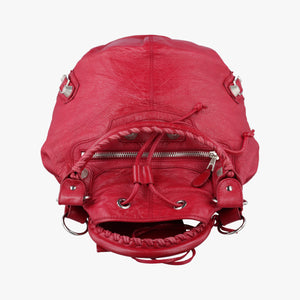 Pre-owned Balenciaga Pompon Red Leather shoulderbag | stylenewstar